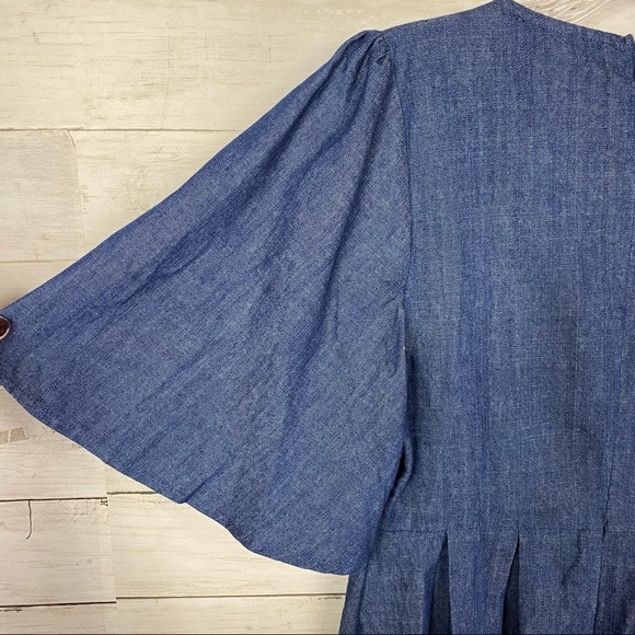 Flying Tomato Chambray Embroidered Dress - Picture 5 of 6